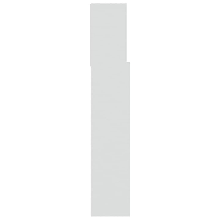 sengegavl med opbevaring 120x19x103,5 cm hvid