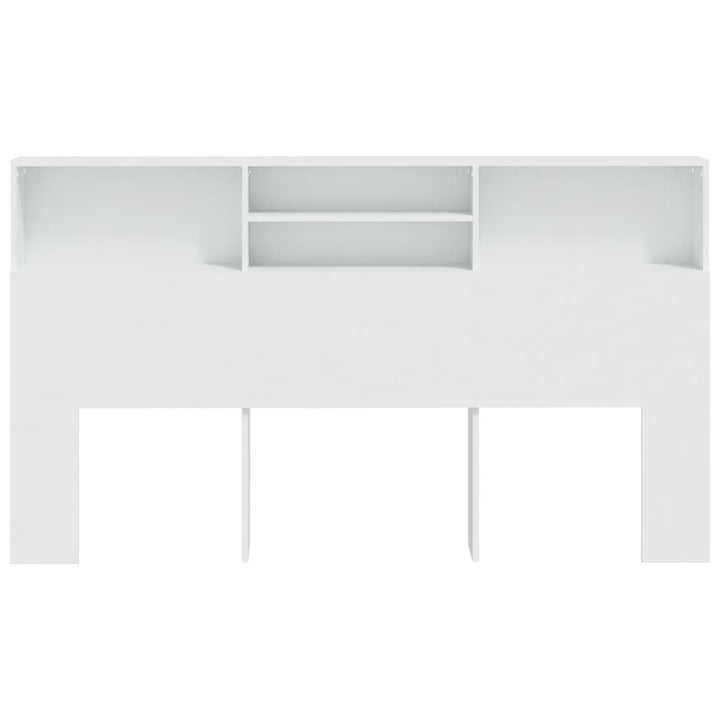 sengegavl med opbevaring 180x19x103,5 cm hvid