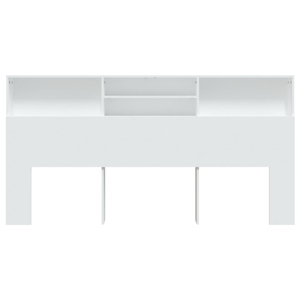 sengegavl med opbevaring 200x19x103,5 cm hvid