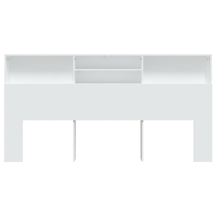 sengegavl med opbevaring 200x19x103,5 cm hvid