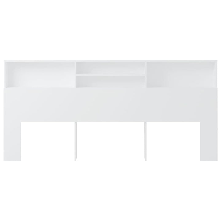sengegavl med opbevaring 220x19x103,5 cm hvid