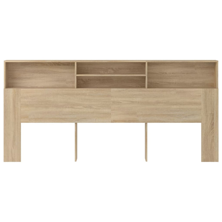 sengegavl med opbevaring 220x19x103,5 cm sonoma-eg