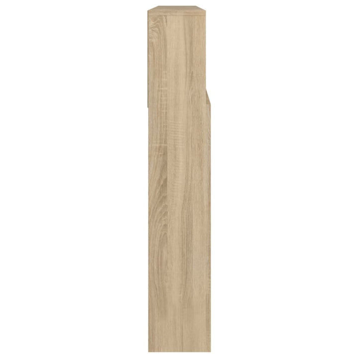 sengegavl med opbevaring 220x19x103,5 cm sonoma-eg