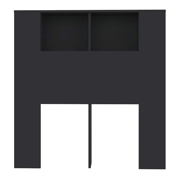 sengegavl med opbevaring 100x18,5x102,5 cm sort