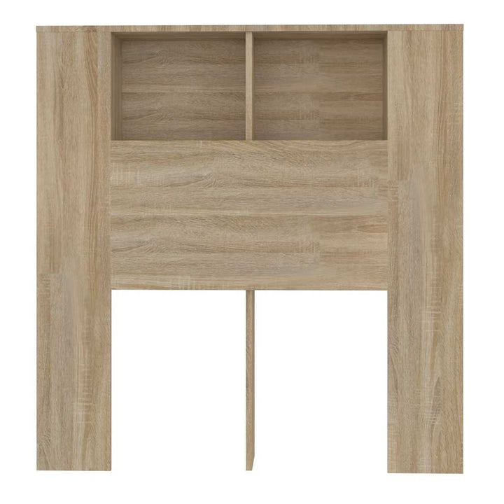 sengegavl med opbevaring 100x18,5x102,5 cm sonoma-eg