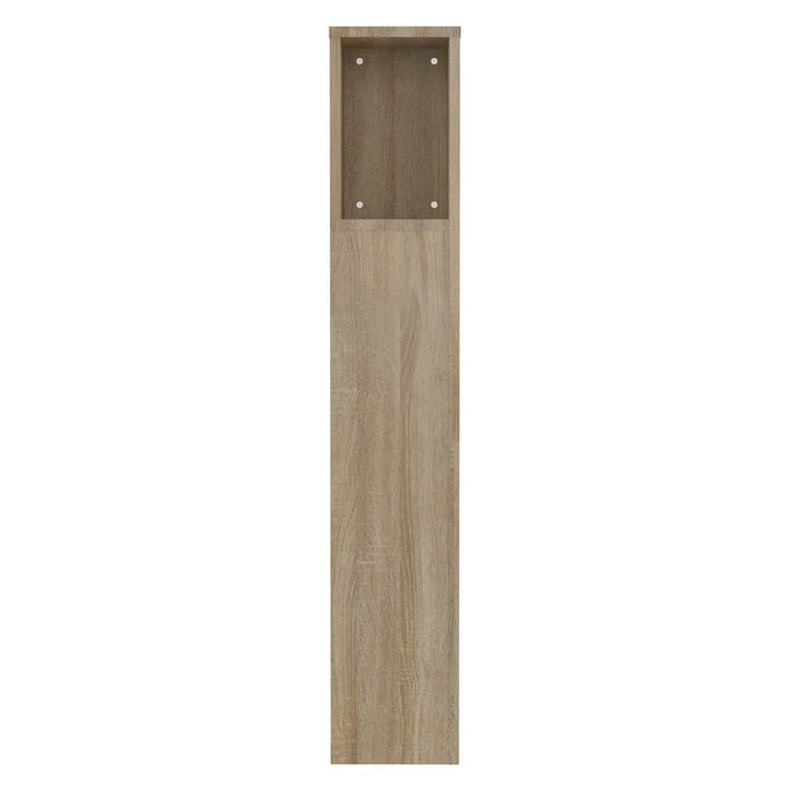 sengegavl med opbevaring 100x18,5x102,5 cm sonoma-eg