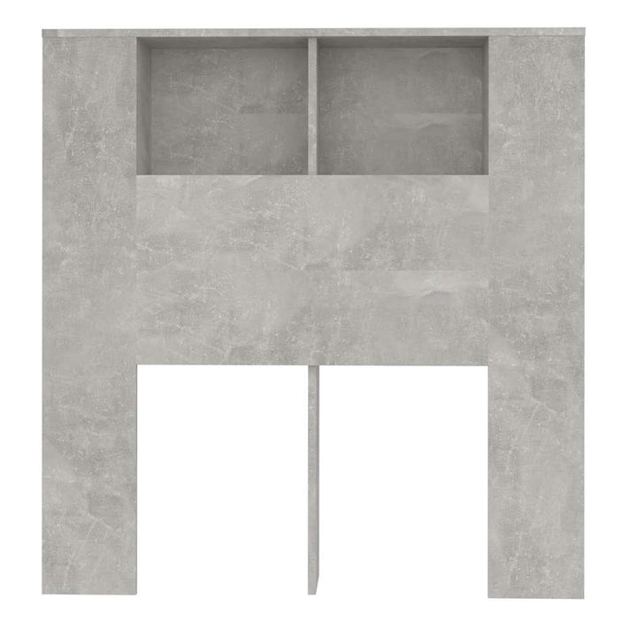 sengegavl med opbevaring 100x18,5x102,5 cm betongrå
