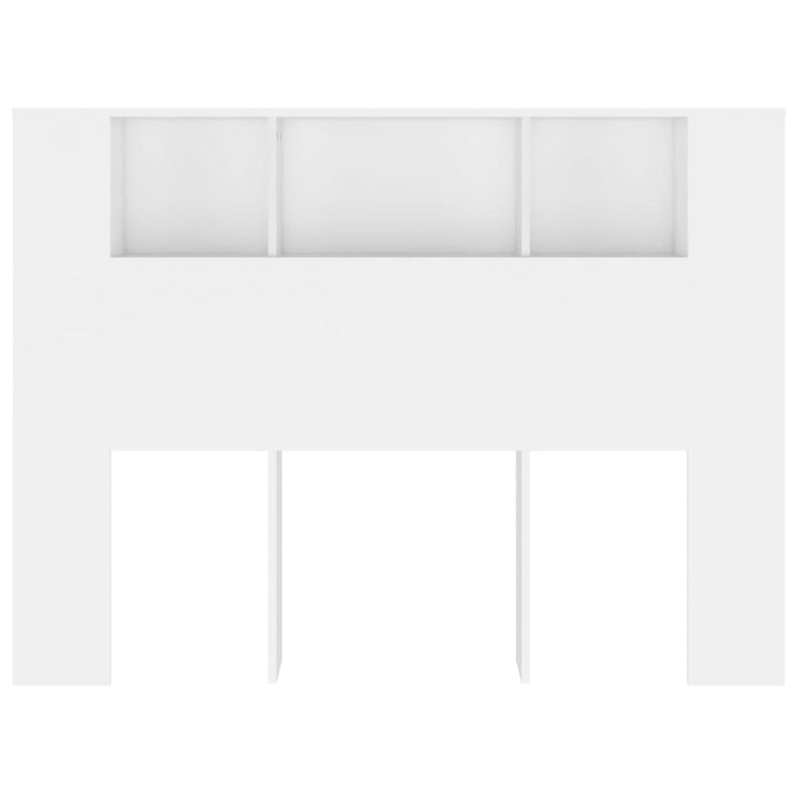 sengegavl med opbevaring 140x18,5x104,5 cm hvid