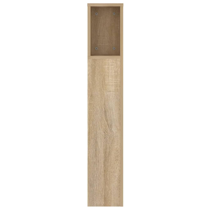 sengegavl med opbevaring 140x18,5x104,5 cm sonoma-eg