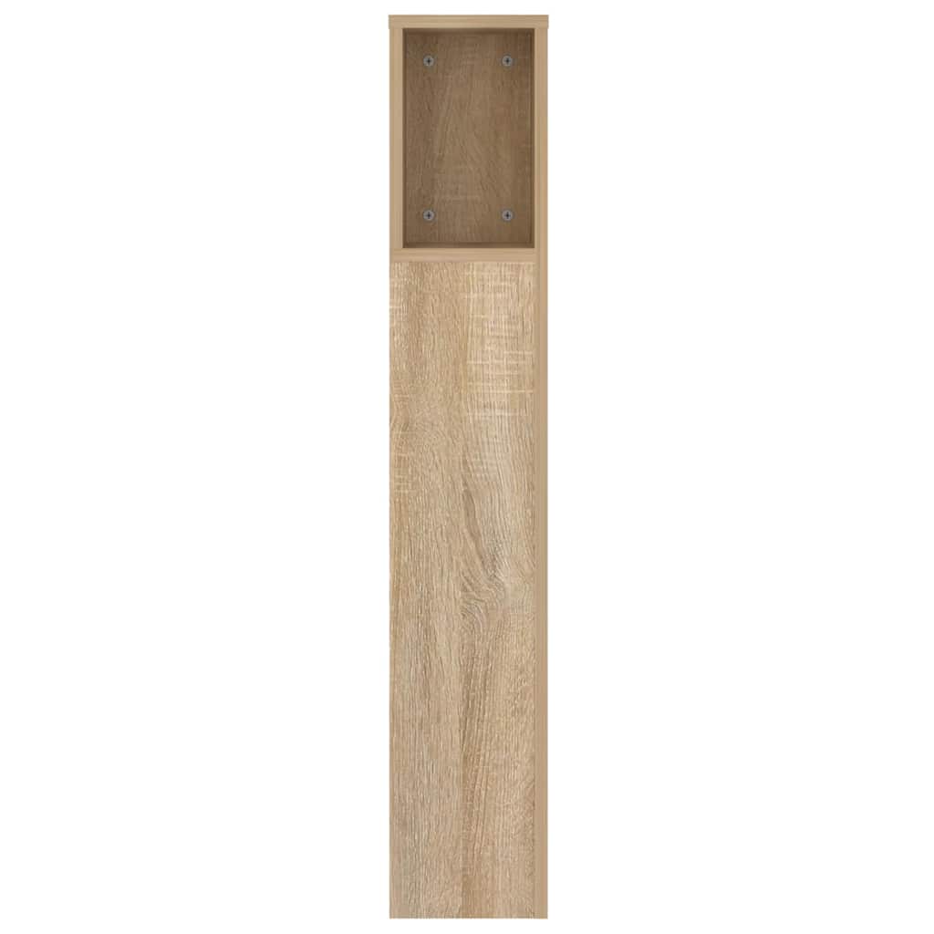 sengegavl med opbevaring 140x18,5x104,5 cm sonoma-eg