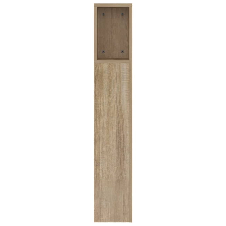 sengegavl med opbevaring 160x18,5x104,5 cm sonoma-eg