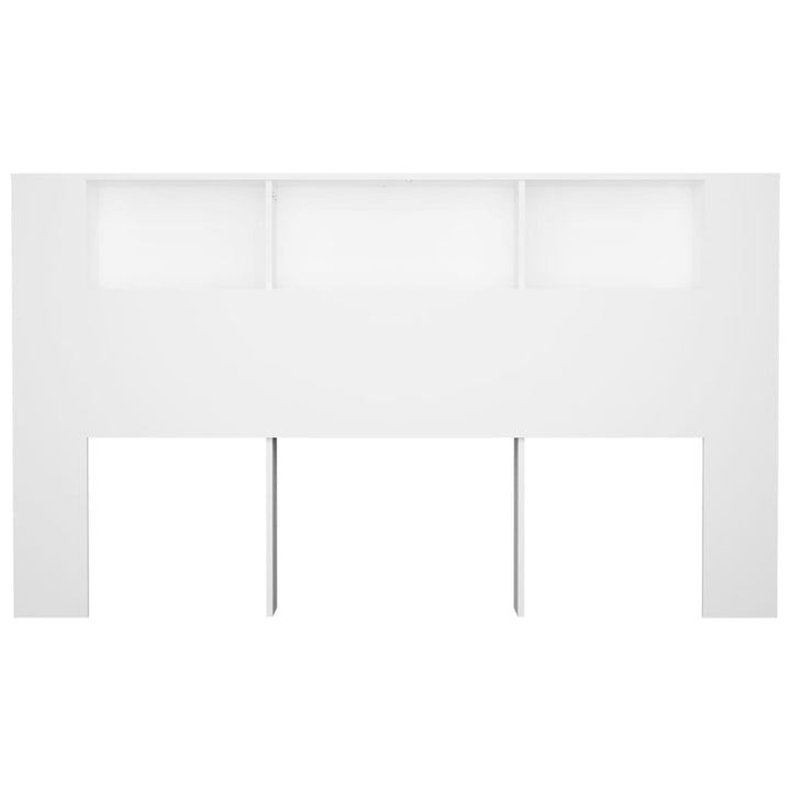 sengegavl med opbevaring 180x18,5x104,5 cm hvid