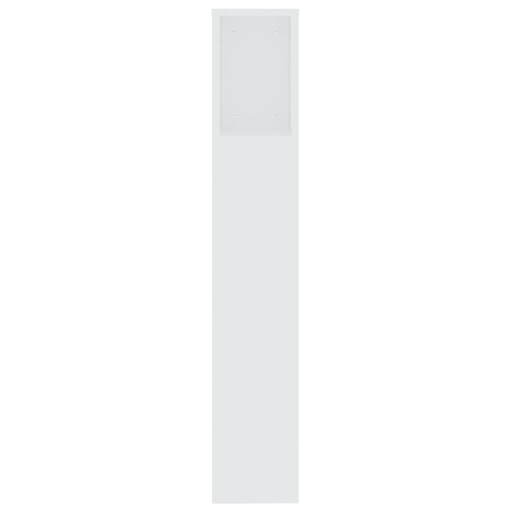 sengegavl med opbevaring 200x18,5x104,5 cm hvid