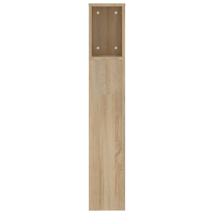 sengegavl med opbevaring 200x18,5x104,5 cm sonoma-eg
