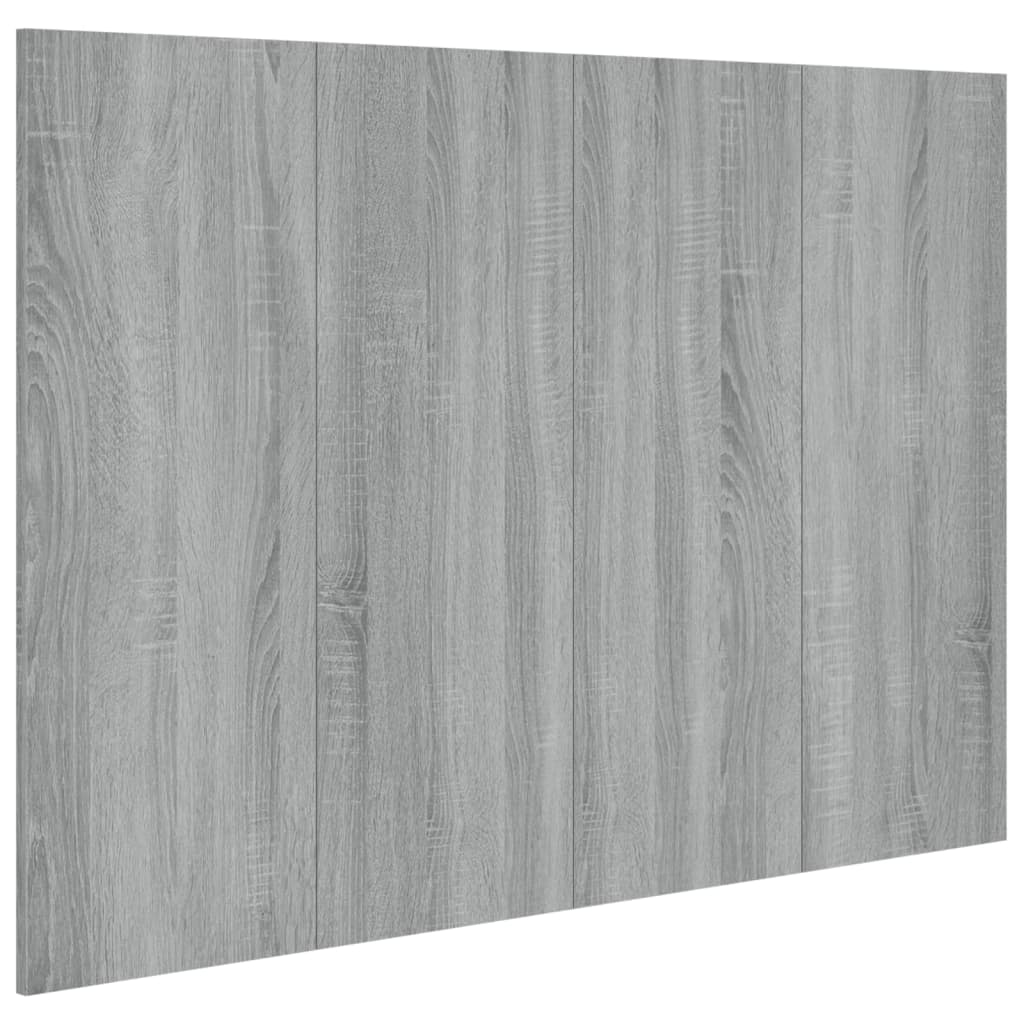 sengegærde 120x1,5x80 cm konstrueret træ grå sonoma-eg