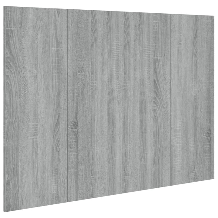 sengegærde 120x1,5x80 cm konstrueret træ grå sonoma-eg