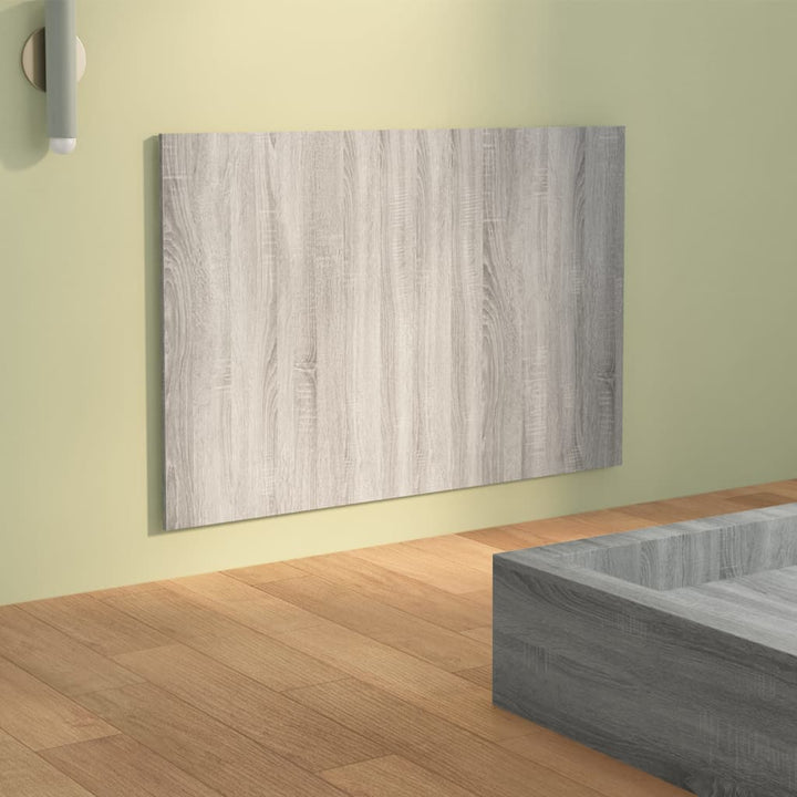 sengegærde 120x1,5x80 cm konstrueret træ grå sonoma-eg