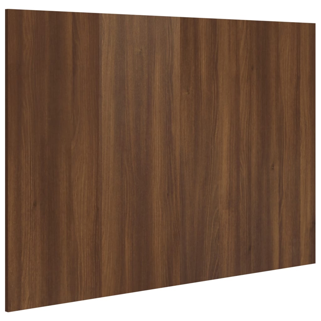 sengegærde 120x1,5x80 cm konstrueret træ brun egetræsfarve