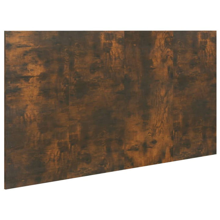 sengegærde 160x1,5x80 cm konstrueret træ røget egetræsfarve