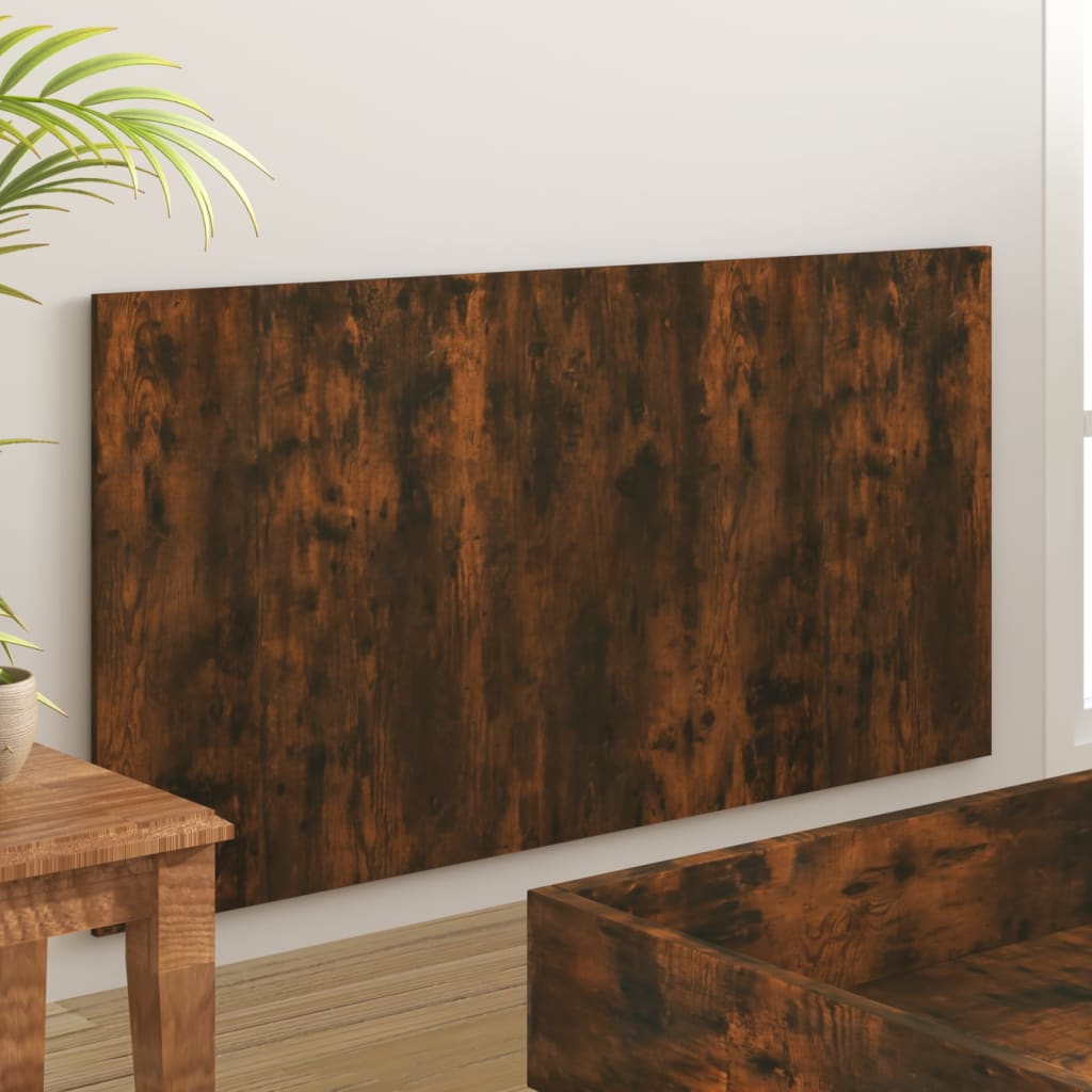 sengegærde 160x1,5x80 cm konstrueret træ røget egetræsfarve