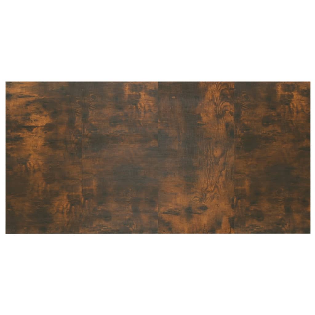 sengegærde 160x1,5x80 cm konstrueret træ røget egetræsfarve