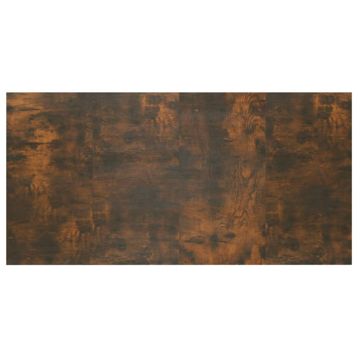 sengegærde 160x1,5x80 cm konstrueret træ røget egetræsfarve