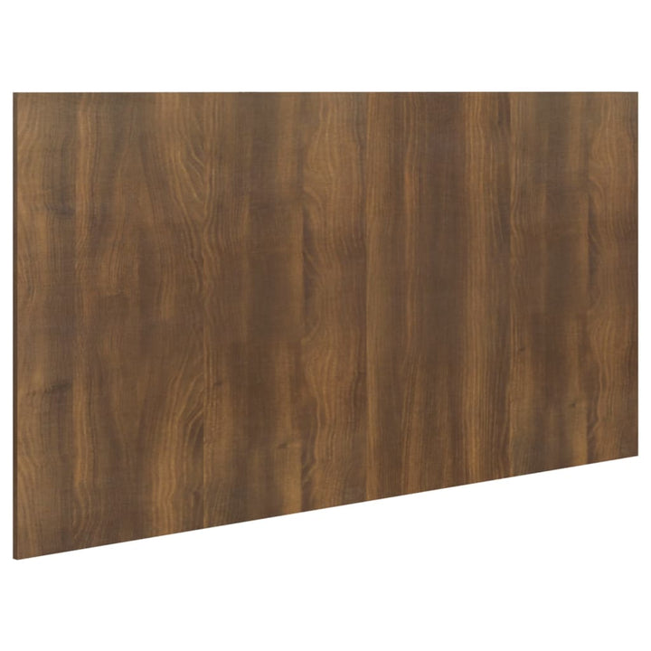 sengegærde 160x1,5x80 cm konstrueret træ brun egetræsfarve