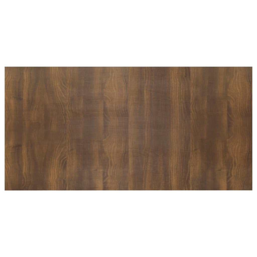 sengegærde 160x1,5x80 cm konstrueret træ brun egetræsfarve