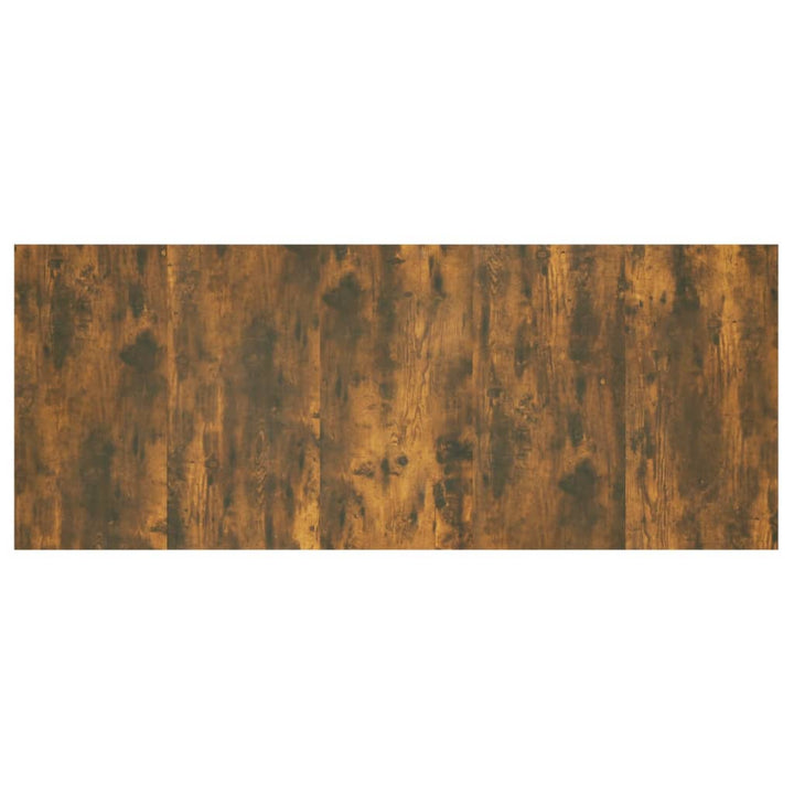 sengegærde 200x1,5x80 cm konstrueret træ røget egetræsfarve