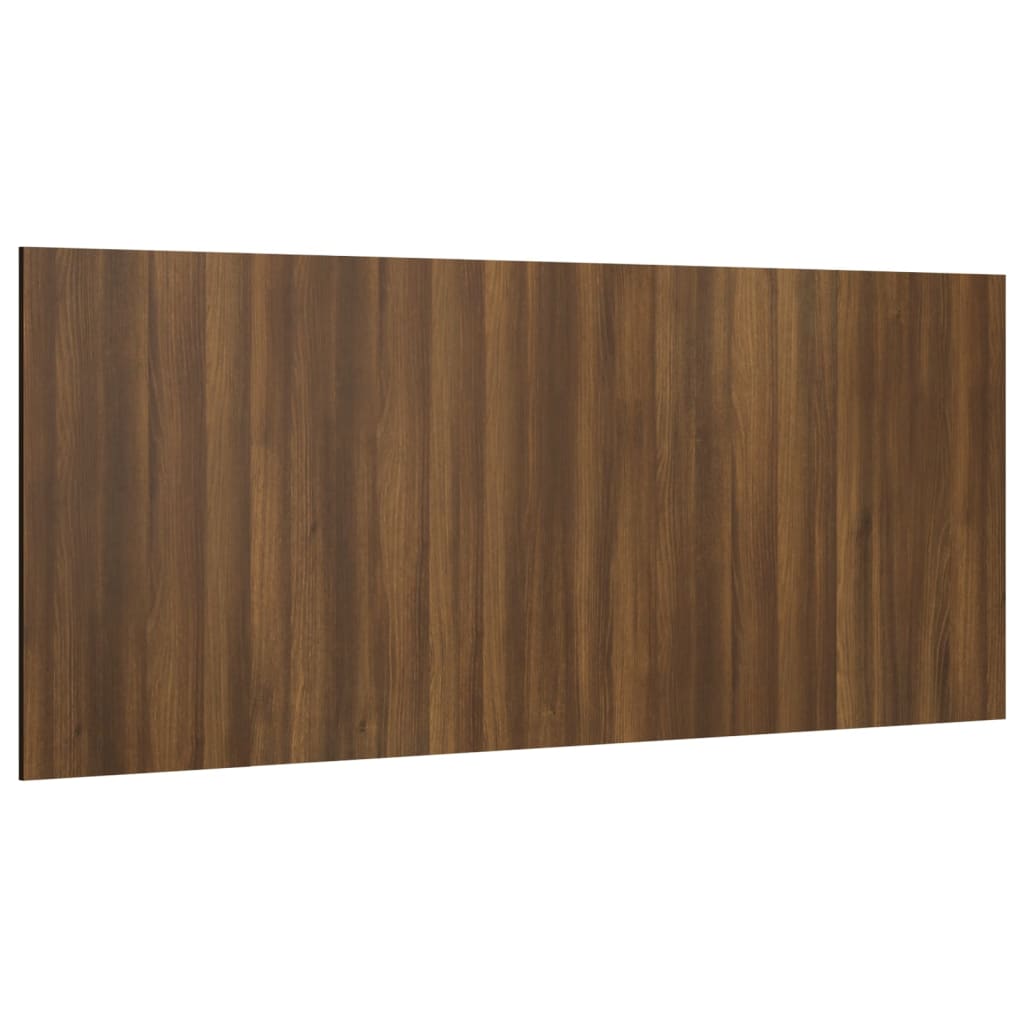 sengegærde 200x1,5x80 cm konstrueret træ brun egetræsfarve