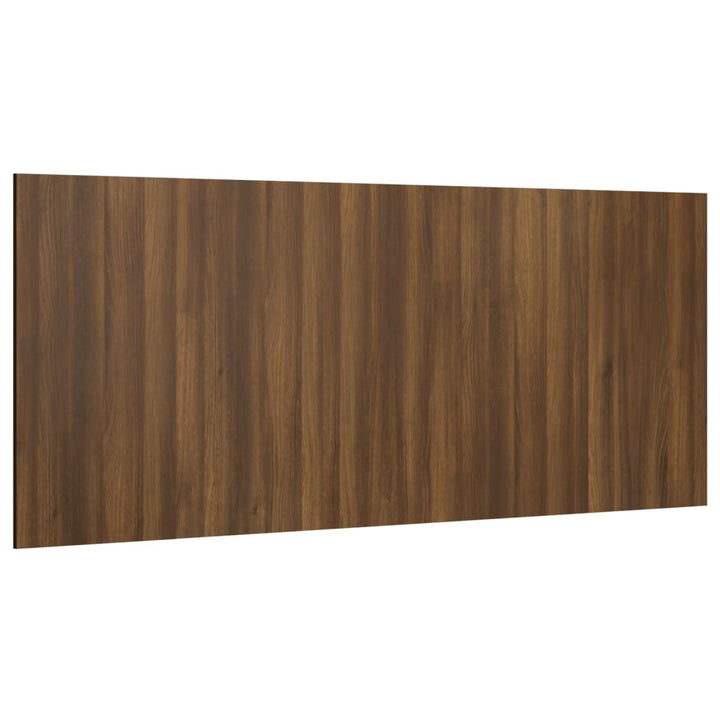 sengegærde 200x1,5x80 cm konstrueret træ brun egetræsfarve