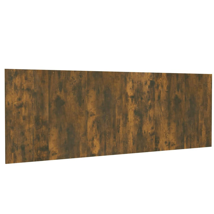 sengegærde 240x1,5x80 cm konstrueret træ røget egetræsfarve