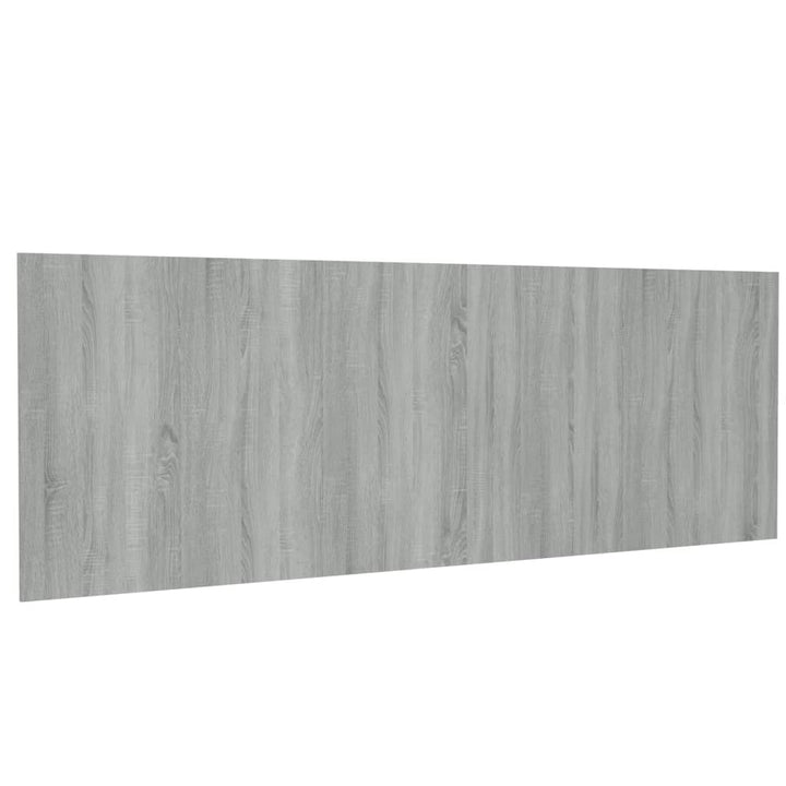 sengegærde 240x1,5x80 cm konstrueret træ grå sonoma-eg