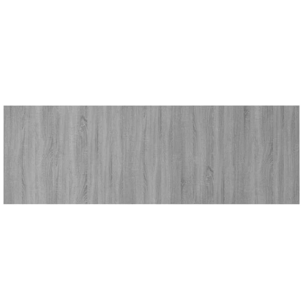 sengegærde 240x1,5x80 cm konstrueret træ grå sonoma-eg