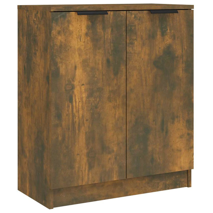 skænk 60x30x70 cm konstrueret træ røget egetræsfarve