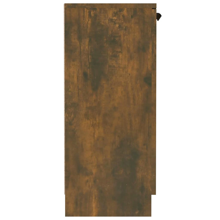 skænk 60x30x70 cm konstrueret træ røget egetræsfarve