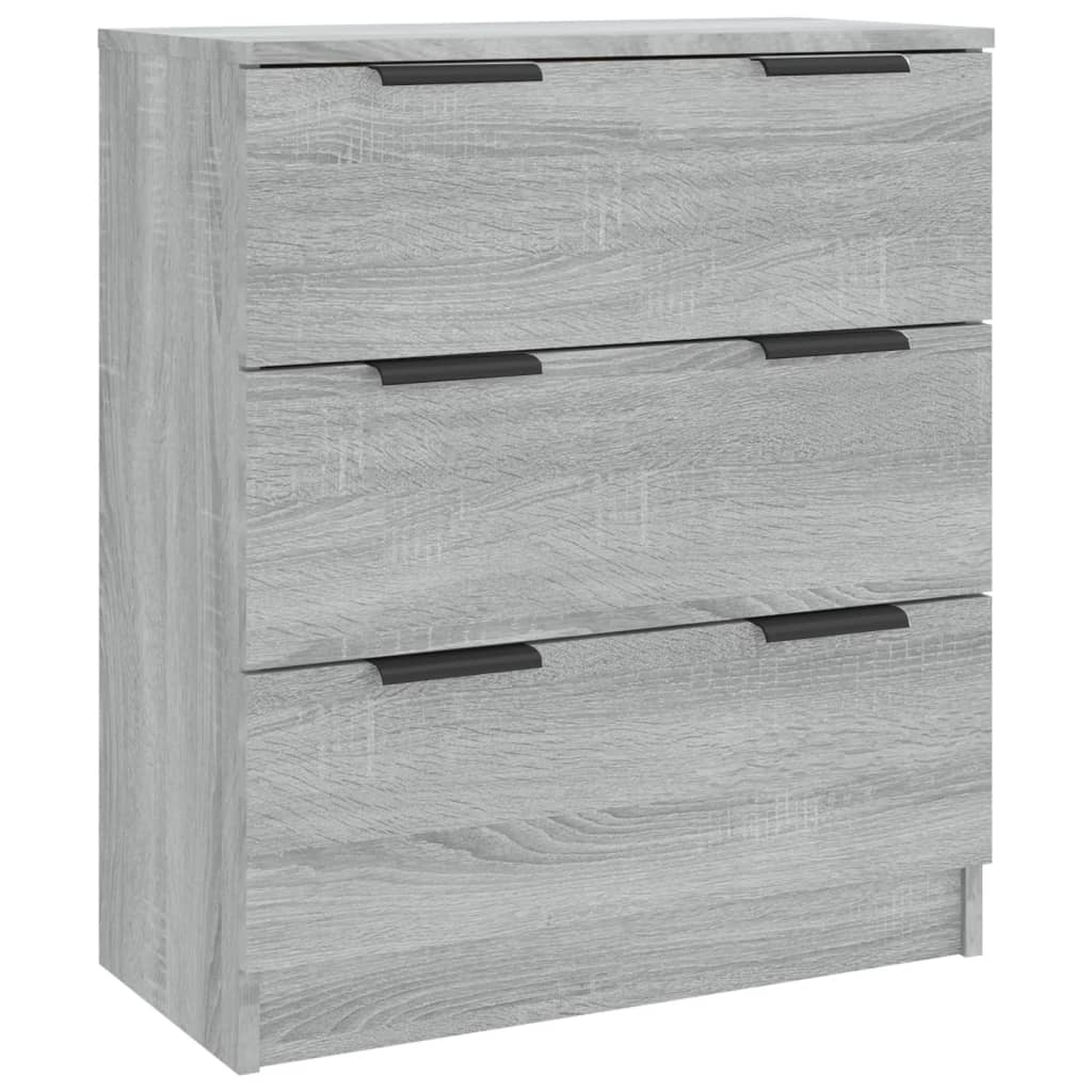 skænk 60x30x70 cm konstrueret træ grå sonoma-eg