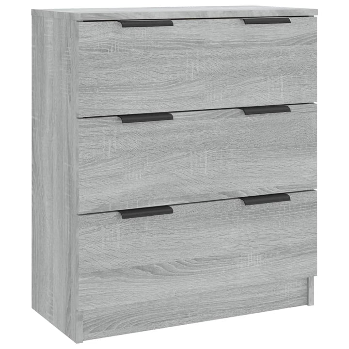 skænk 60x30x70 cm konstrueret træ grå sonoma-eg