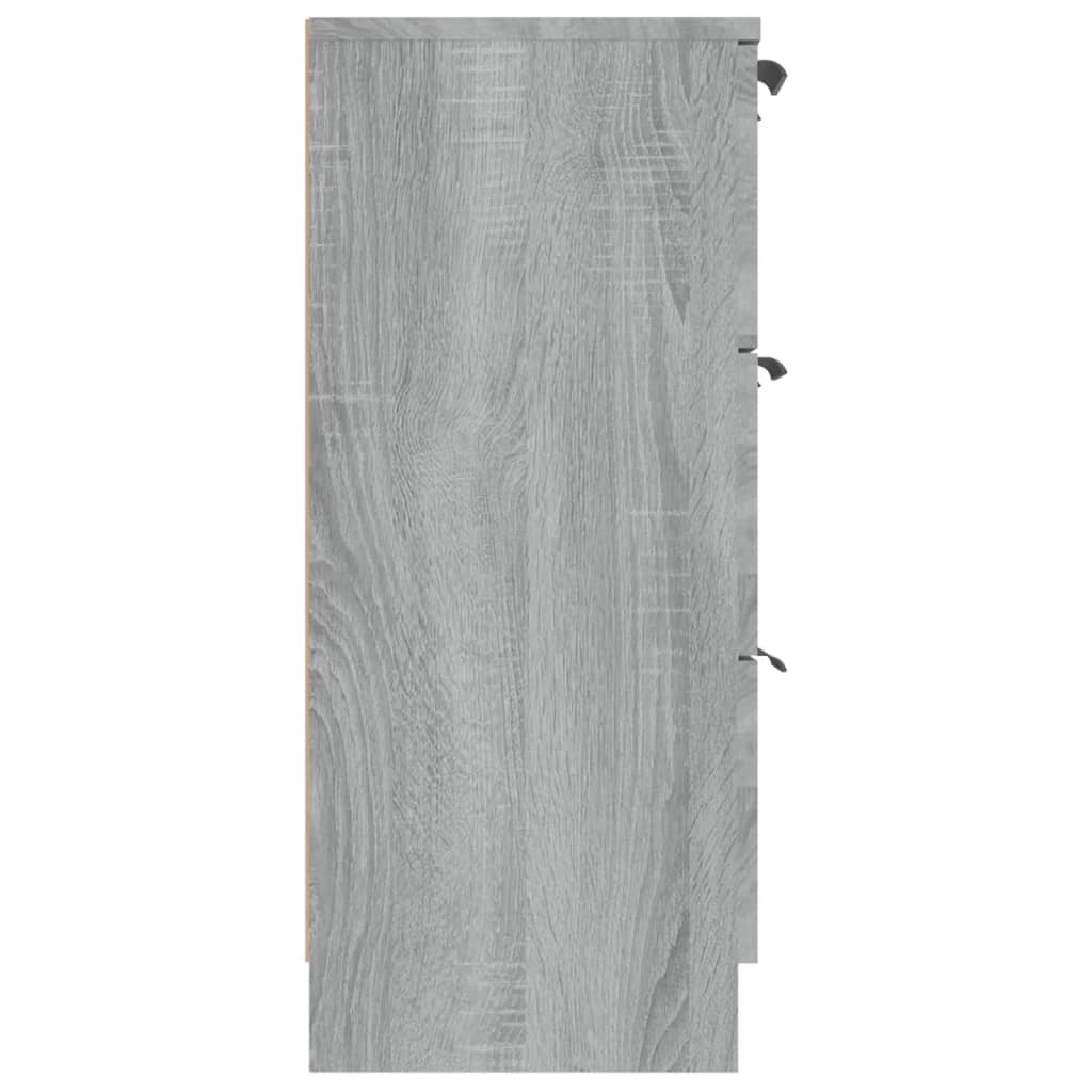 skænk 60x30x70 cm konstrueret træ grå sonoma-eg