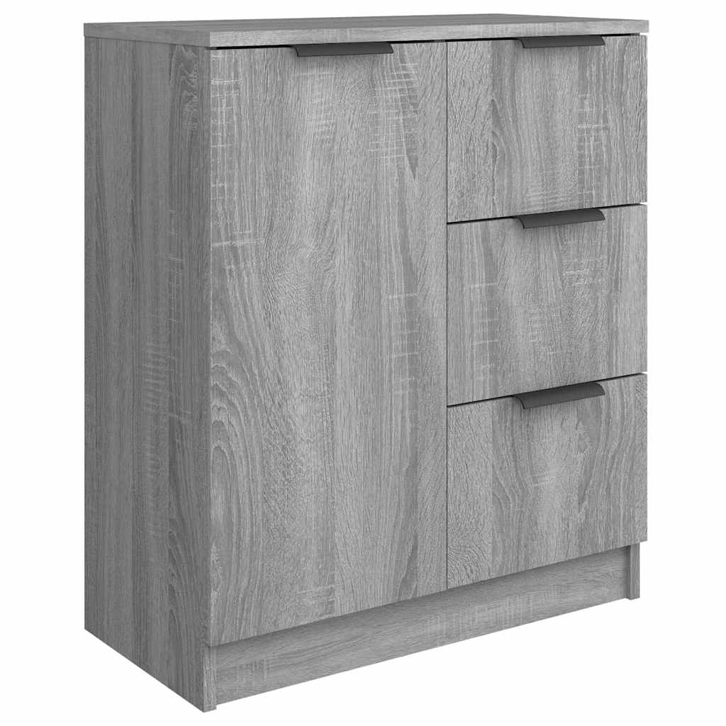 skænk 60x30x70 cm konstrueret træ grå sonoma-eg