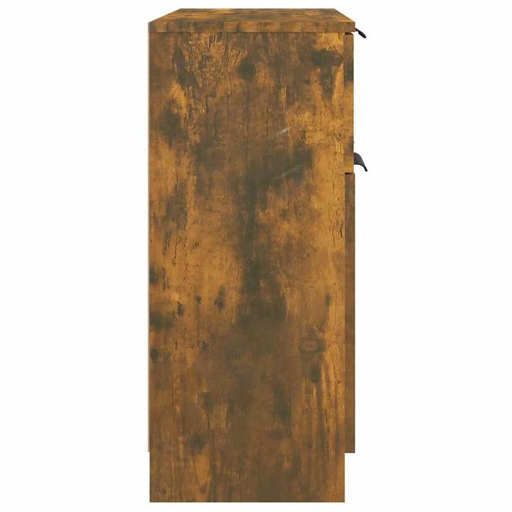 skænk 60x30x70 cm konstrueret træ røget egetræsfarve