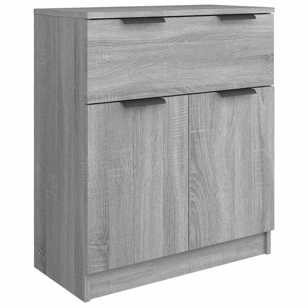 skænk 60x30x70 cm konstrueret træ grå sonoma-eg