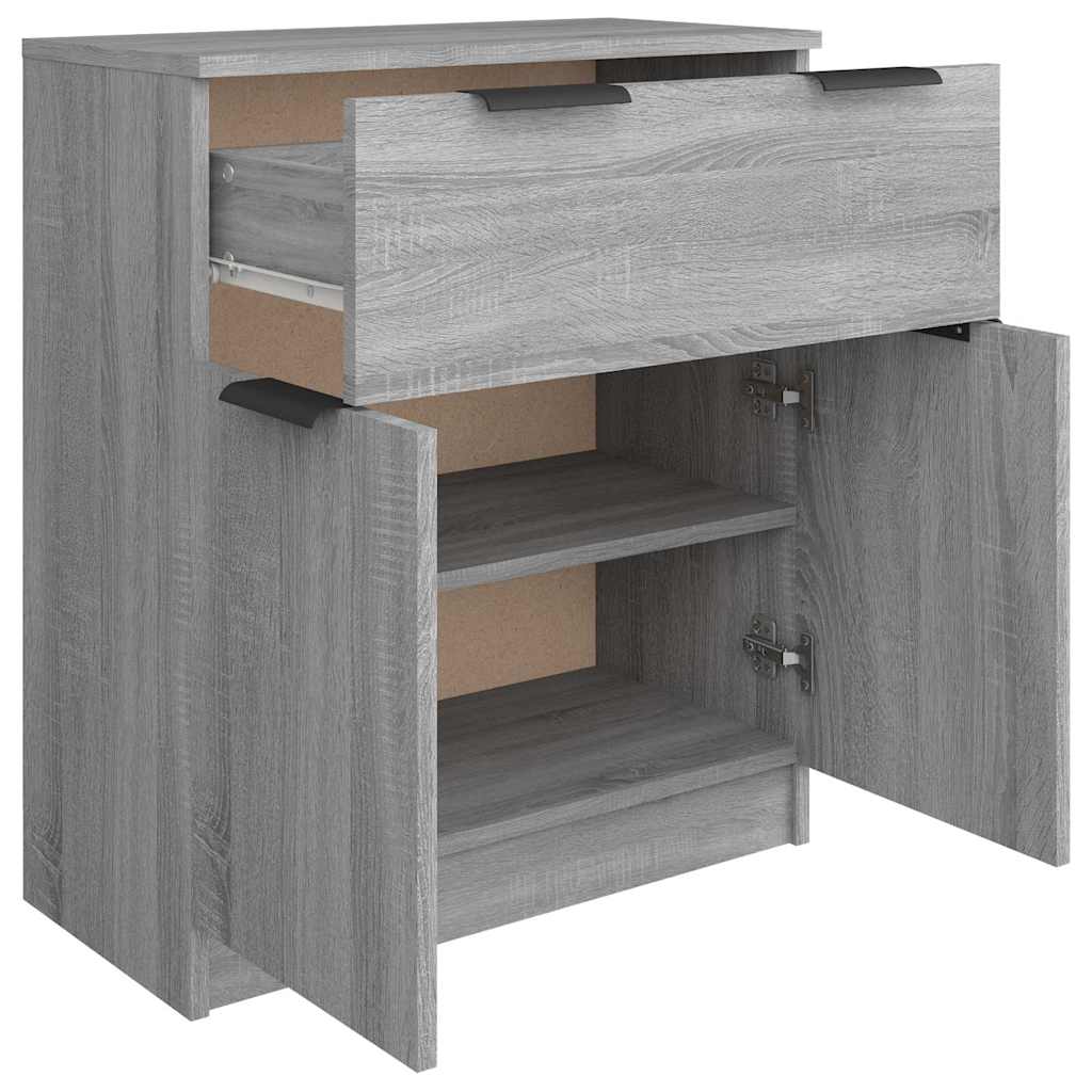 skænk 60x30x70 cm konstrueret træ grå sonoma-eg