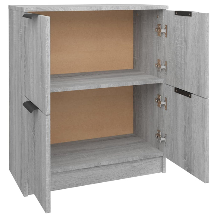 skænk 60x30x70 cm konstrueret træ grå sonoma-eg