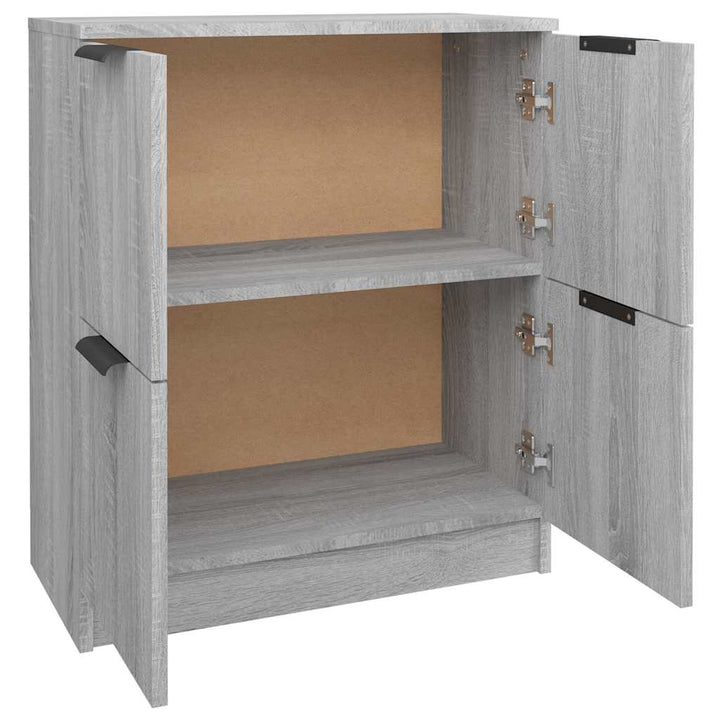 skænk 60x30x70 cm konstrueret træ grå sonoma-eg