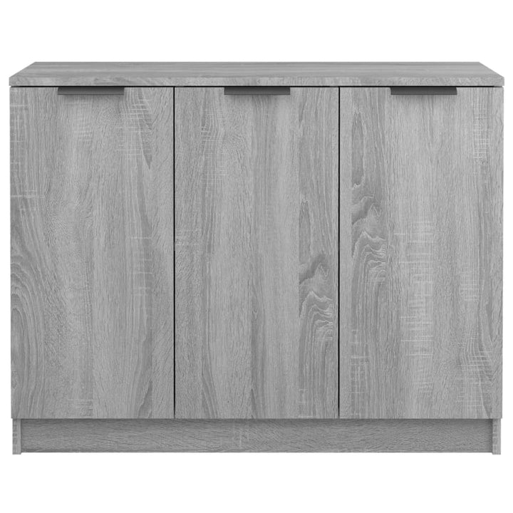 skænk 90,5x30x70 cm konstrueret træ grå sonoma-eg