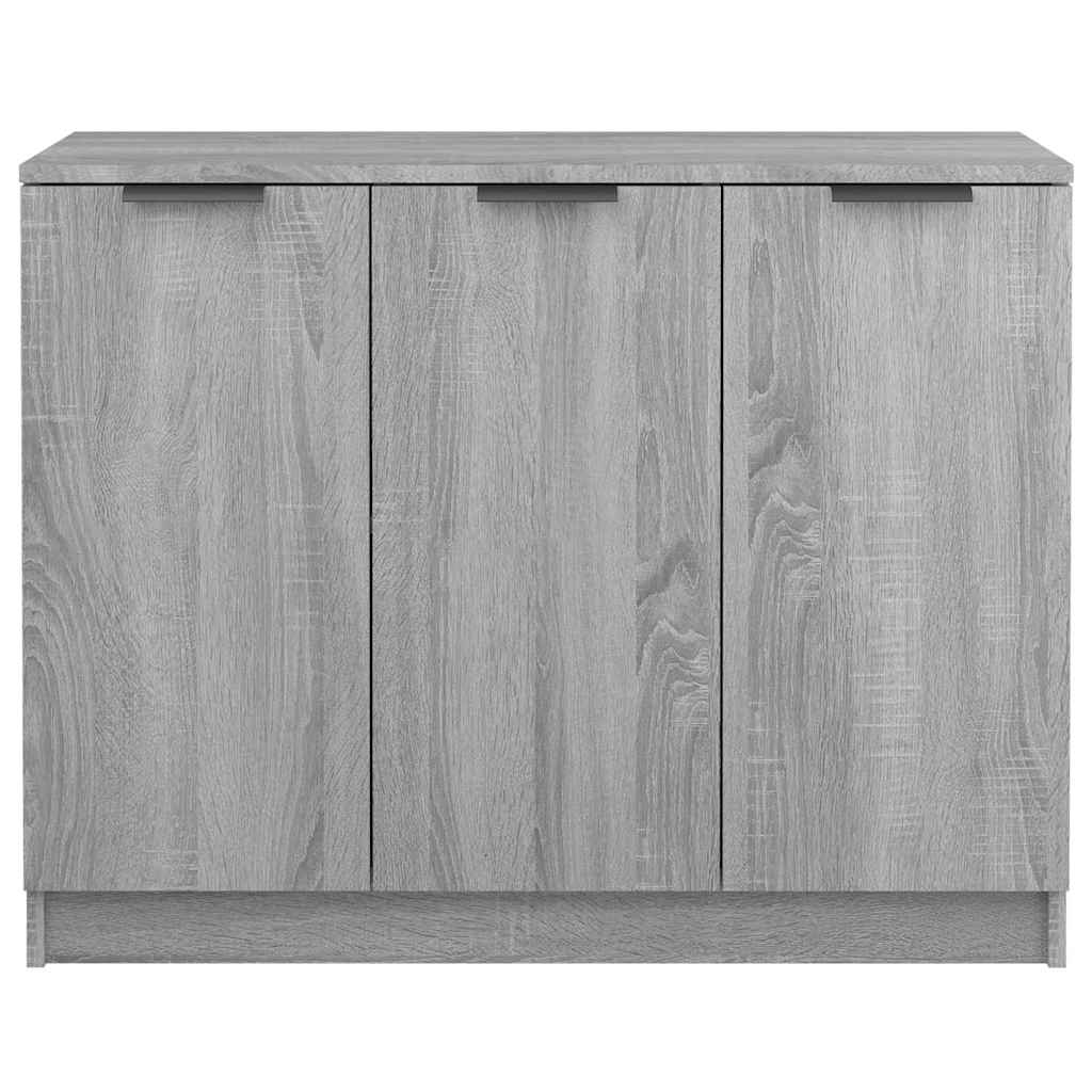 skænk 90,5x30x70 cm konstrueret træ grå sonoma-eg