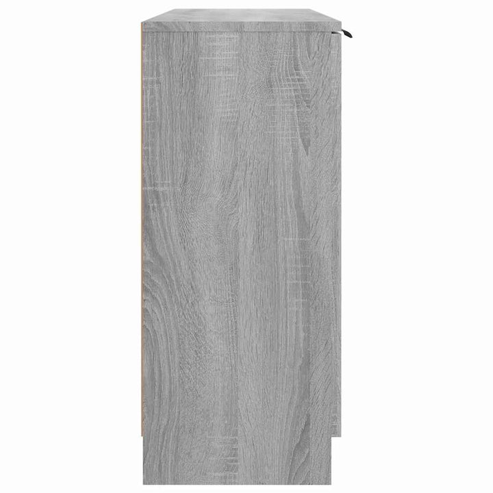 skænk 90,5x30x70 cm konstrueret træ grå sonoma-eg