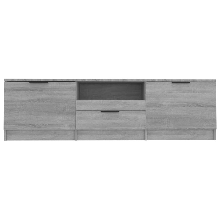 tv-bord 140x35x40 cm konstrueret træ grå sonoma-eg