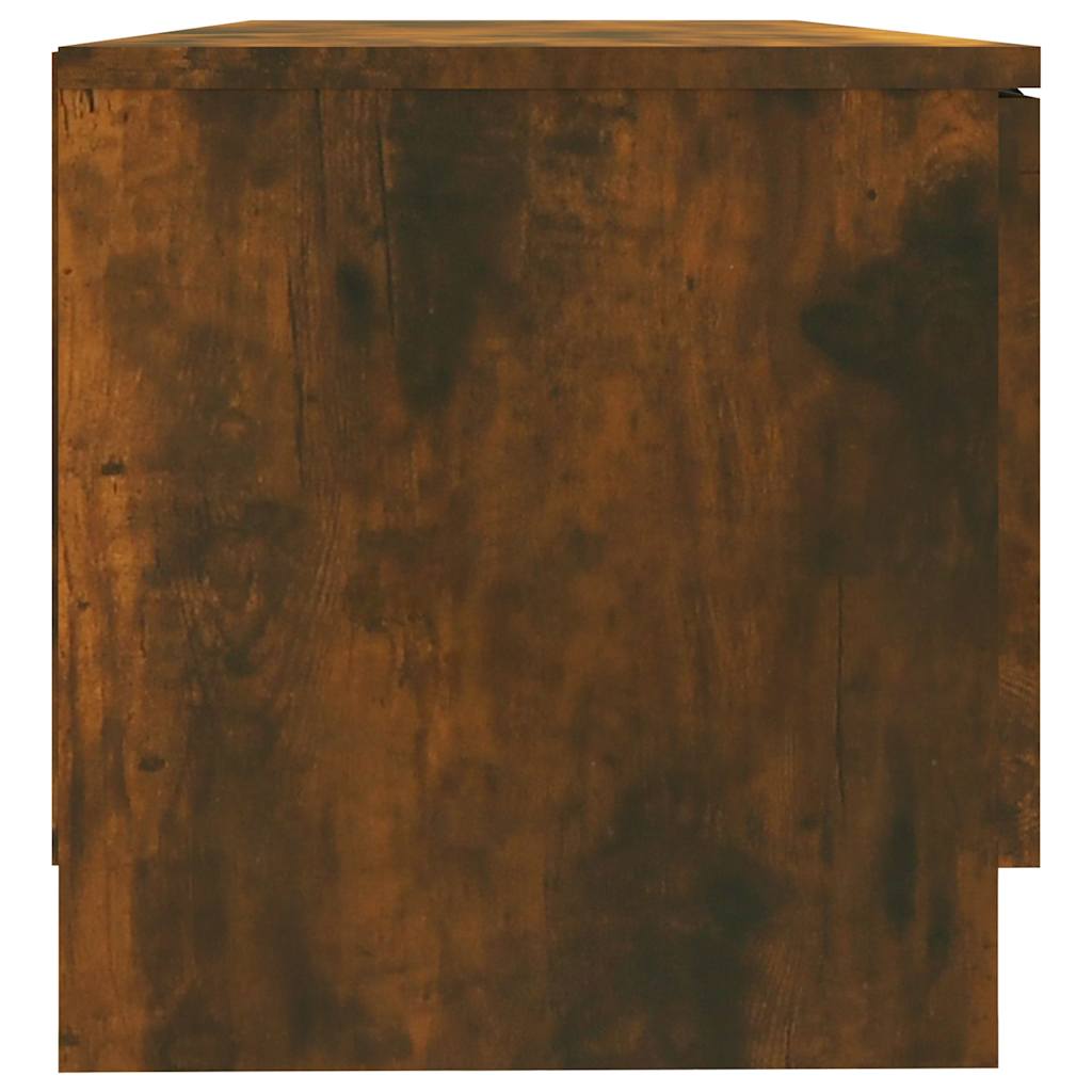 tv-bord 80x35x36,5 cm konstrueret træ røget egetræsfarve